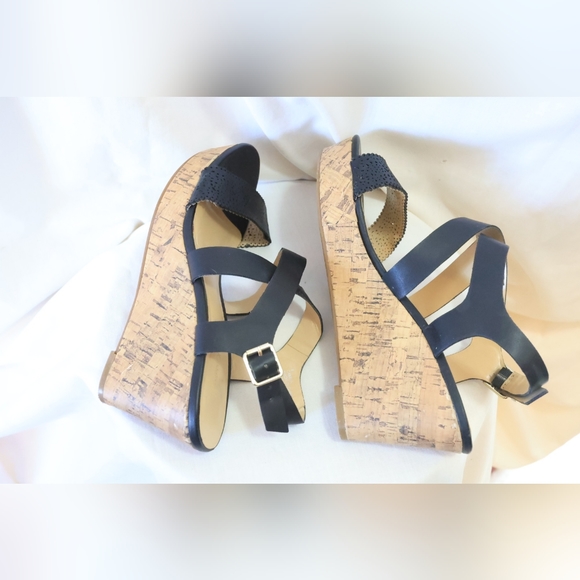 Expression Camila Platform Wedge Sandals Size 8 - Picture 7 of 15